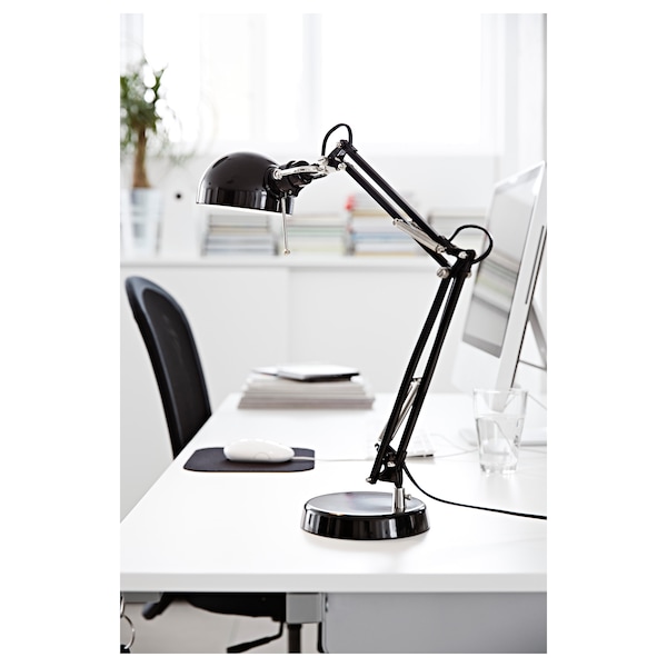 FORSÅ Arbeitsleuchte, schwarz Neueste Stile