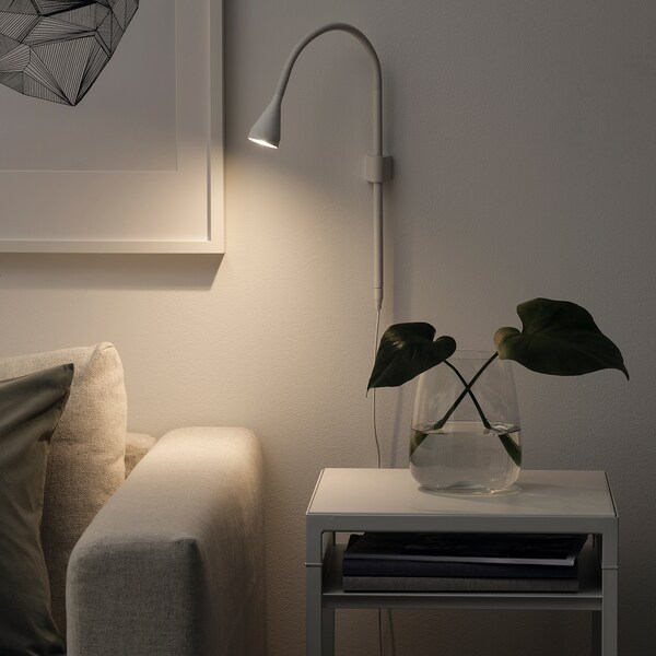 NÄVLINGE Wand-/Klemmspot, LED, weiß Kostenloser Versand international
