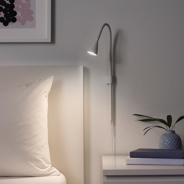 NÄVLINGE Wand-/Klemmspot, LED, weiß Kostenloser Versand international