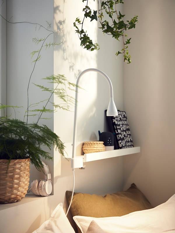 NÄVLINGE Wand-/Klemmspot, LED, weiß Kostenloser Versand international