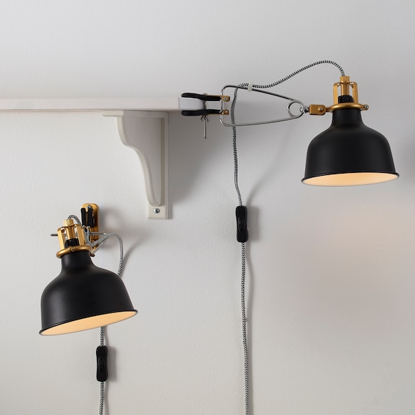 RANARP Wand-/Klemmspot, schwarz 2025