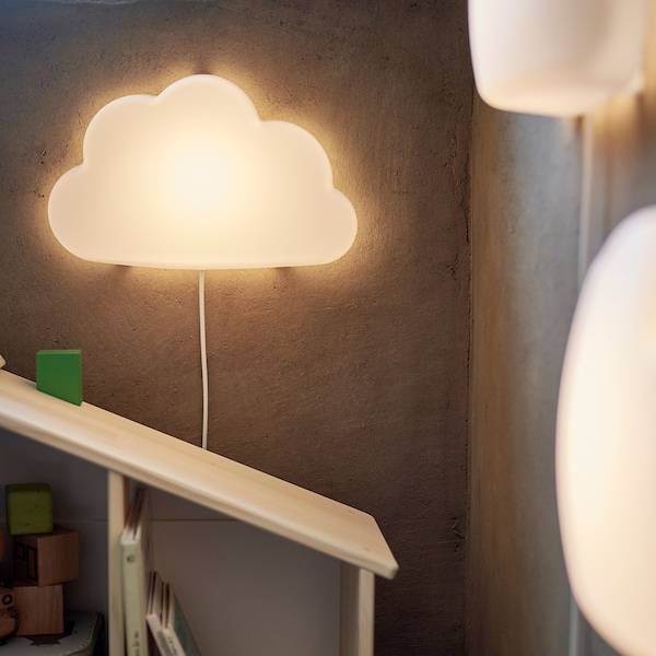 UPPLYST Wandleuchte, LED, Wolken weiß Schlussverkauf