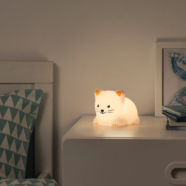 TÖVÄDER Nachtlicht LED, Katze batteriebetrieben Fabrik Onlineshop