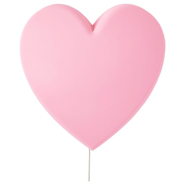 UPPLYST Wandleuchte, LED, Herz rosa