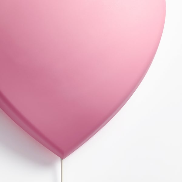 UPPLYST Wandleuchte, LED, Herz rosa Rabatt