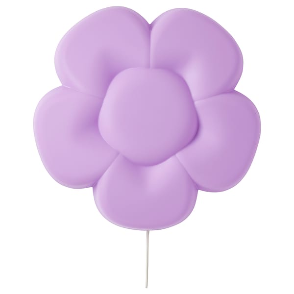 UPPLYST Wandleuchte, LED, Blume lila