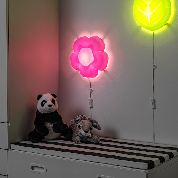 UPPLYST Wandleuchte, LED, Blume lila Preisnachlass