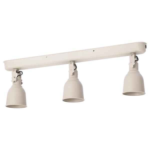 HEKTAR Deckenschiene 3 Spots, beige
