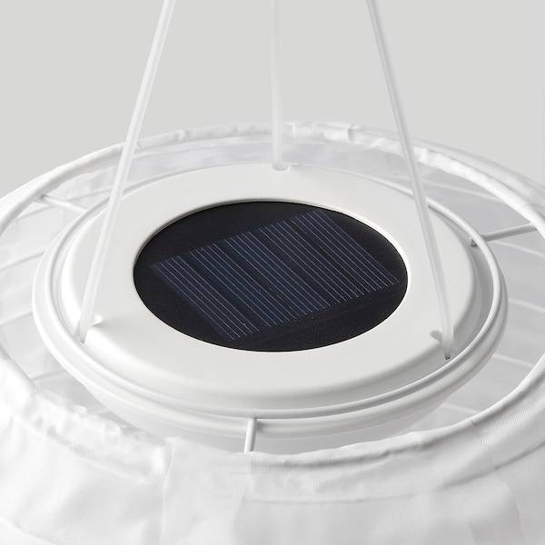 SOLVINDEN Solarhängeleuchte, LED, für draußen/oval weiß, Letzte 2 Tage
