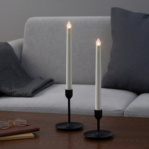 ÄDELLÖVTRÄD Kerze, LED, weiß/innen, Zeitbegrenzte Promotion