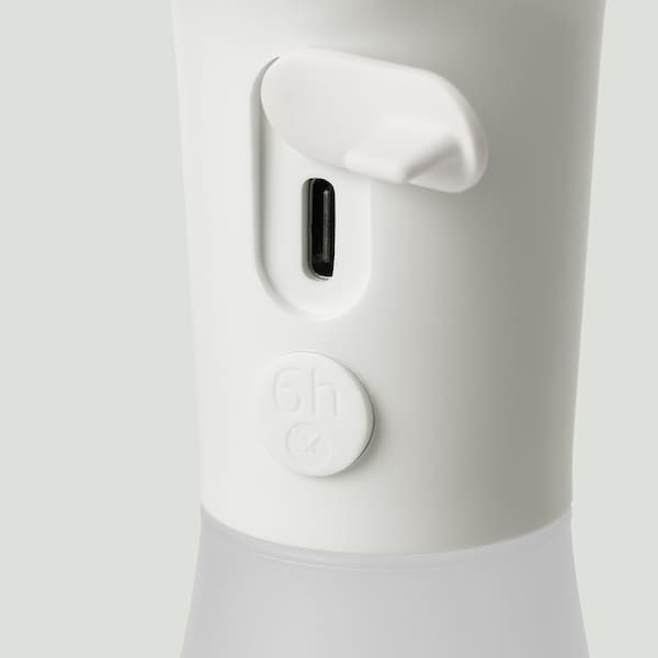 SOLVINDEN Tischleuchte, LED, batteriebetrieben für draußen/kegelförmig weiß, Riesige Rabatte