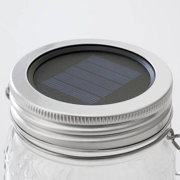 SOLVINDEN Solartischleuchte, LED, für draußen/Glas klar, Clearance-Verkauf
