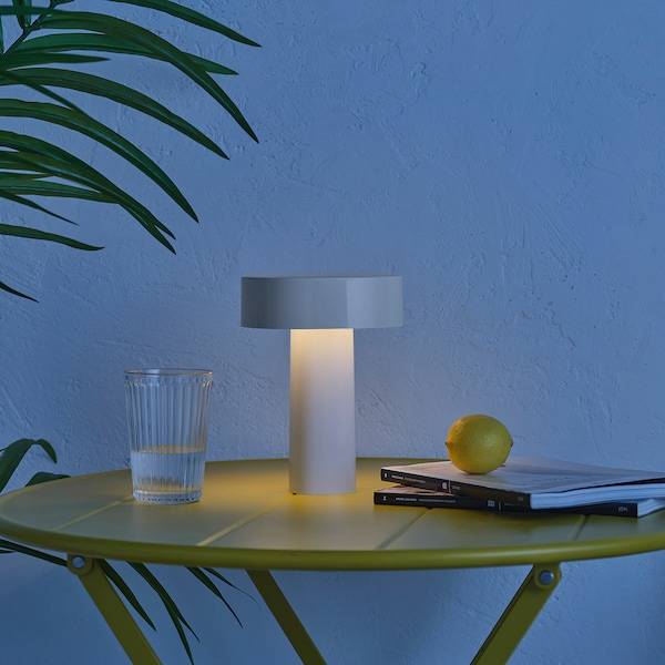 SOLVINDEN Tischleuchte, LED, batteriebetrieben/für draußen weiß, Fabrikladen