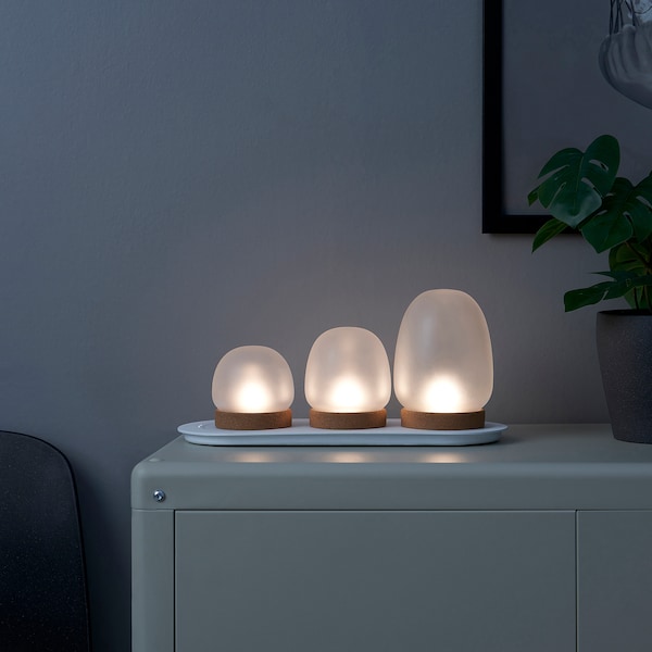 PRAKTSPIREA Dekobeleuchtungs-Set, LED 4-tlg., mit Ladepad Begrenzt auf 3 Tage
