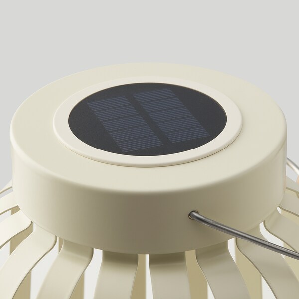SOLVINDEN Solartischleuchte, LED, beige/Streifen, Black Friday Preise