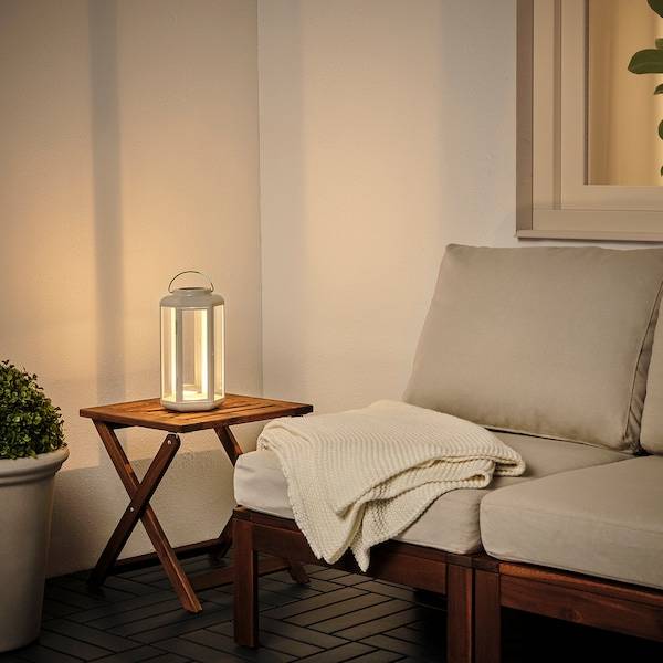 SOLVINDEN Solartischleuchte, LED, Laterne/beige, Im Verkauf