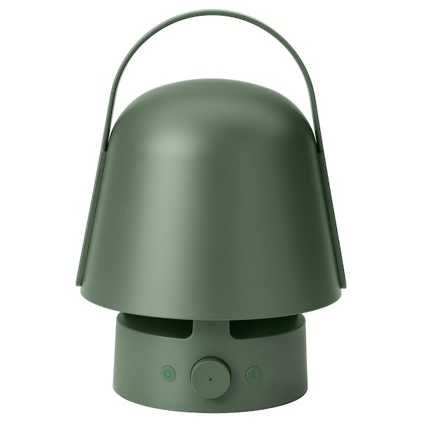 VAPPEBY Leuchte m Bluetooth-Lautsprecher, für draußen/grün