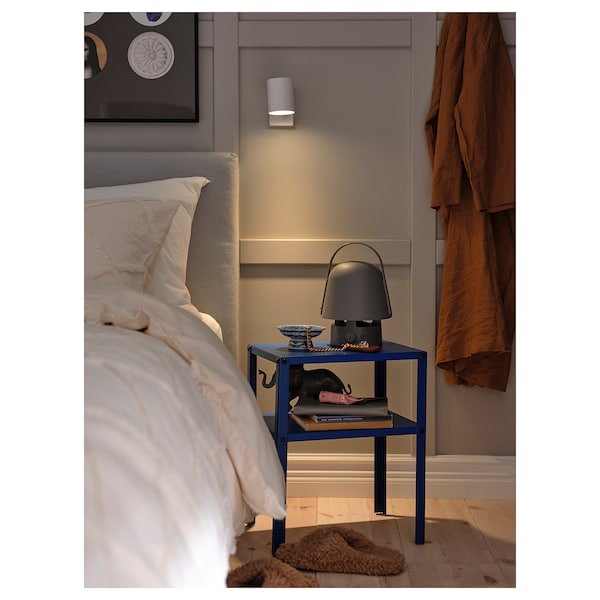 VAPPEBY Leuchte m Bluetooth-Lautsprecher, für draußen/grau Auslauf