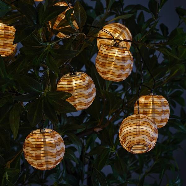 SOLVINDEN Lichterkette (12), LED, für draußen batteriebetrieben/gelb Wellen Verkauf