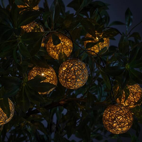 SOLVINDEN Lichterkette (12), LED, batteriebetrieben/beige Fabrikverkauf