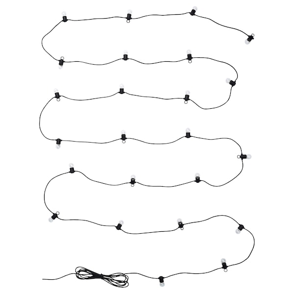 UTSUND Lichterkette (24), LED, für draußen schwarz Fabrik Onlineshop
