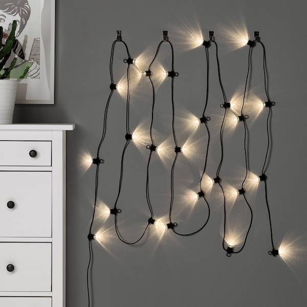 UTSUND Lichterkette (24), LED, für draußen schwarz Fabrik Onlineshop