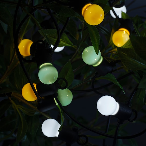 SOLVINDEN Lichterkette (12), LED, batteriebetrieben/für draußen bunt Sonderangebot