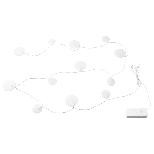 AKTERPORT Lichterkette (12), LED, batteriebetrieben/Steine weiß Rabatt