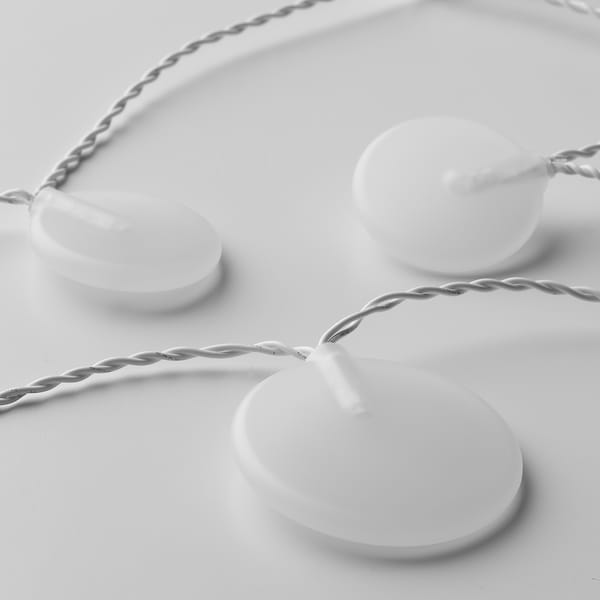AKTERPORT Lichterkette (12), LED, batteriebetrieben/Steine weiß Rabatt
