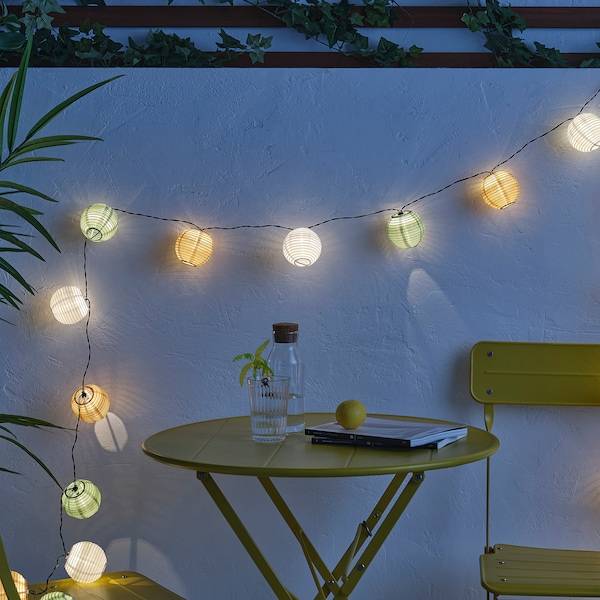 SOLVINDEN Lichterkette (24), LED, für draußen/solarbetrieben bunt Günstig kaufen