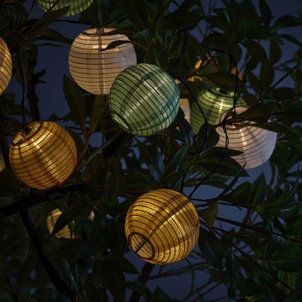 SOLVINDEN Lichterkette (24), LED, für draußen/solarbetrieben bunt Günstig kaufen