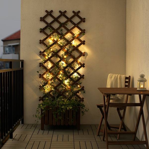 LEDLJUS Lichterkette (24), LED, für draußen schwarz Versandkostenfrei