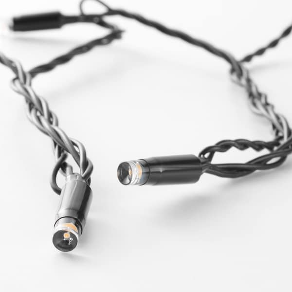 LEDLJUS Lichterkette (24), LED, für draußen schwarz Versandkostenfrei