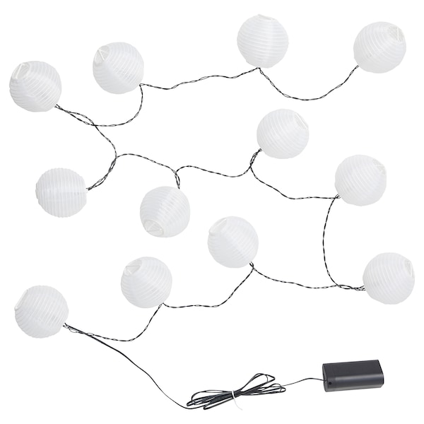 SOLVINDEN Lichterkette (12), LED, für draußen/batteriebetrieben weiß Flash Sale