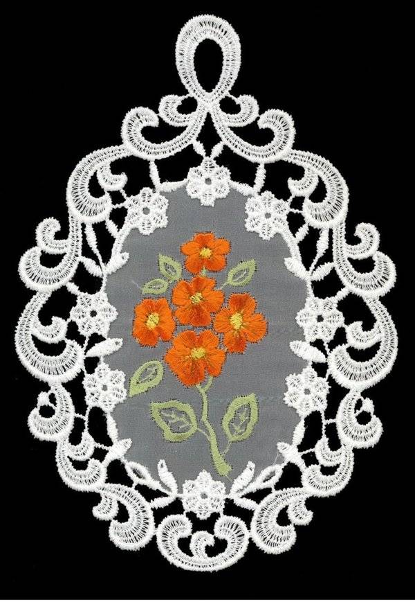 Plauener Spitze Fensterbild Nemesia