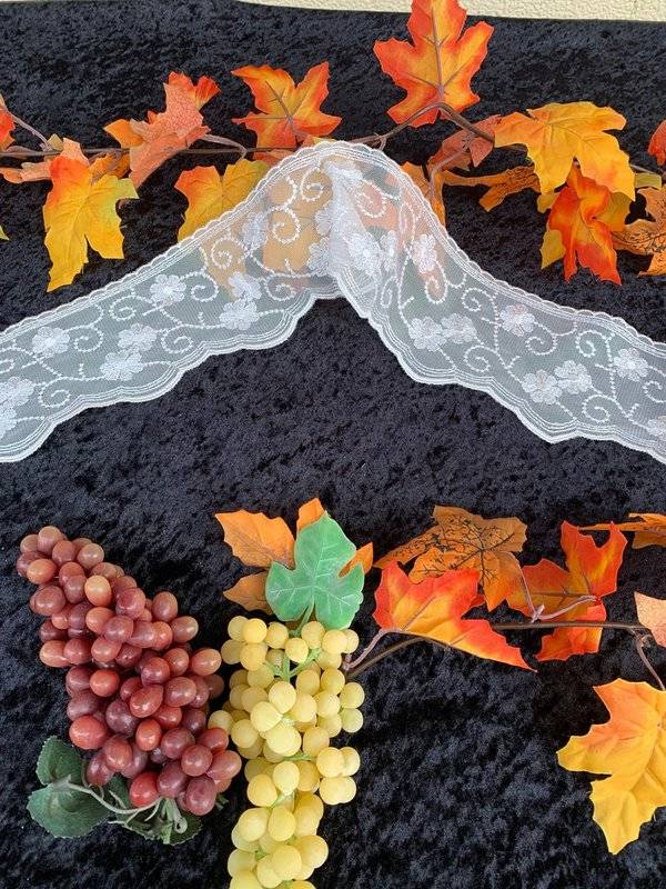 Plauener Spitze Blumen Gespräche 10cm/weiss Black Friday