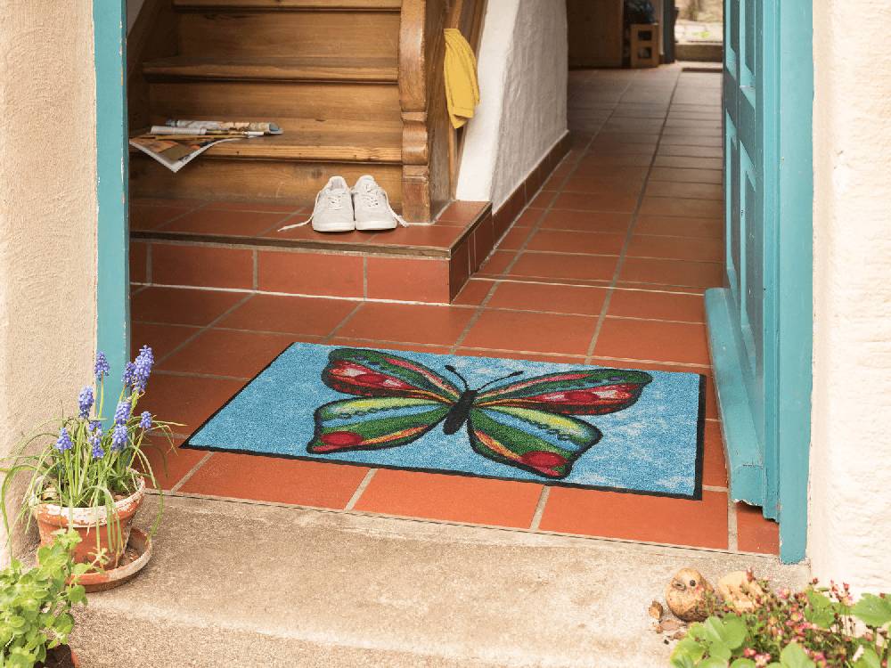 Salonloewe Funky Butterfly Fußmatte im Angebot