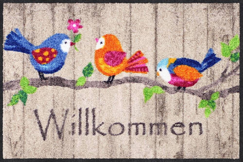 Salonloewe Birds Wood Fußmatte