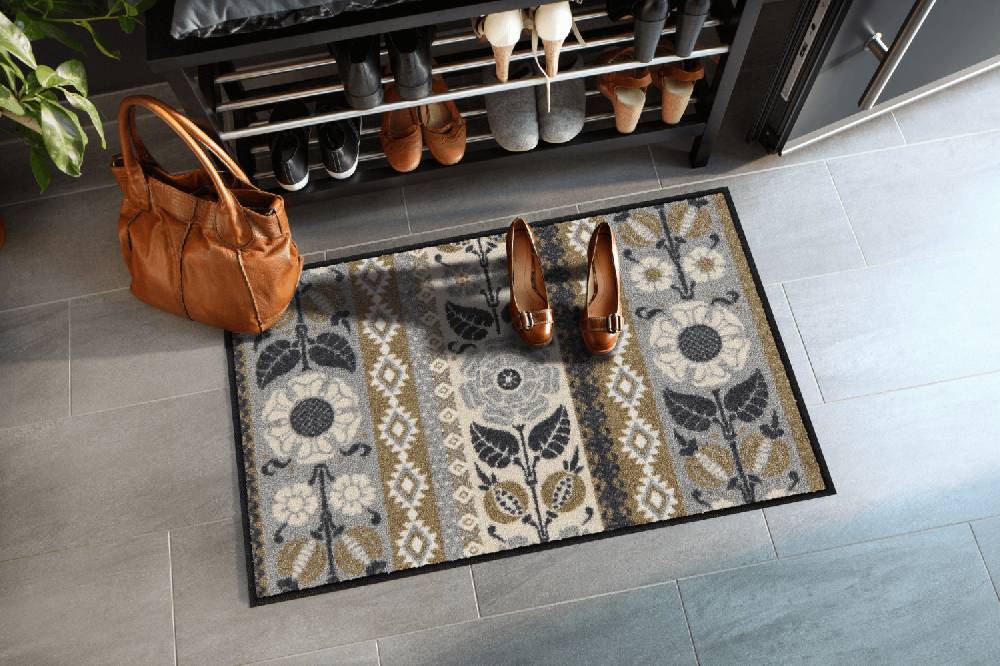 Salonloewe Bohemian Stripes taupe Fußmatte Rabatte dieses Monats