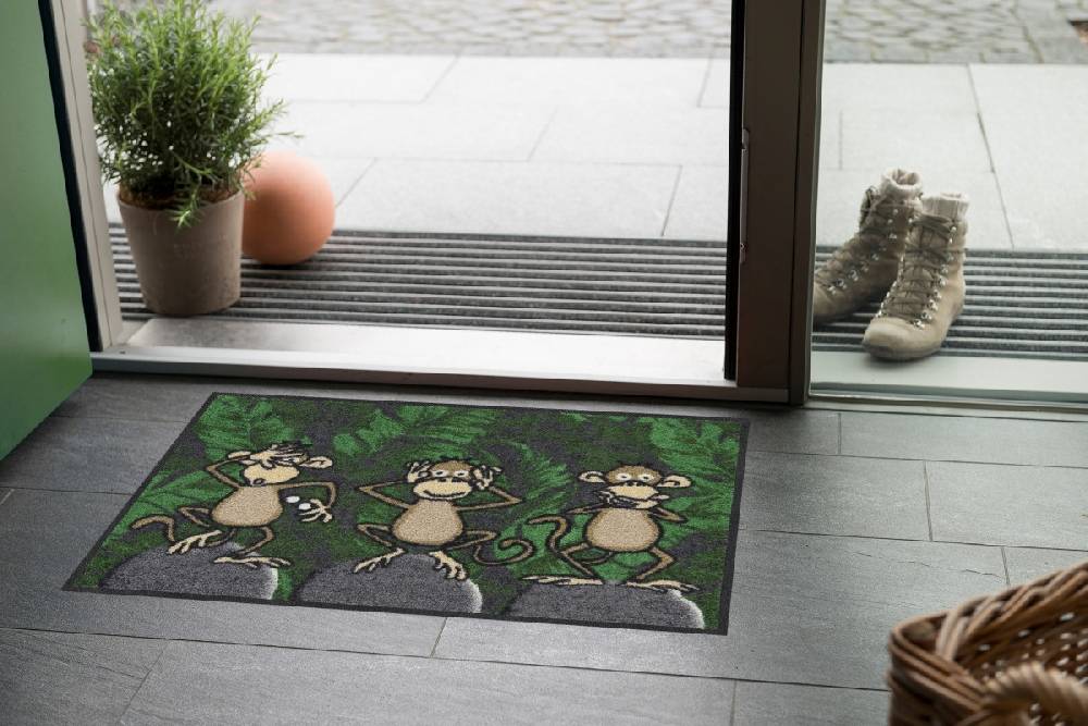 Salonloewe Three Monkeys Fußmatte Sonderangebot