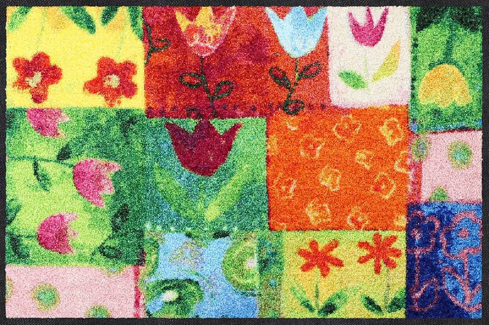 Salonloewe Tulpenpatchwork Fußmatte