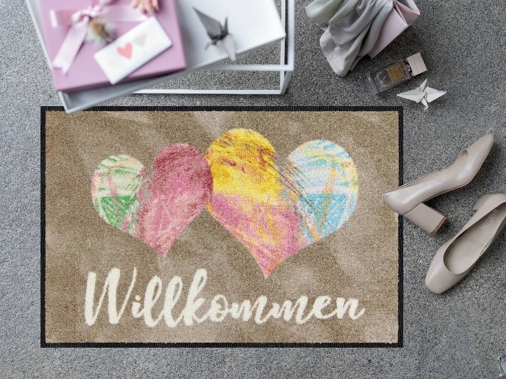 Salonloewe Willkommen Herzkunst Fußmatte Weihnachtsangebot