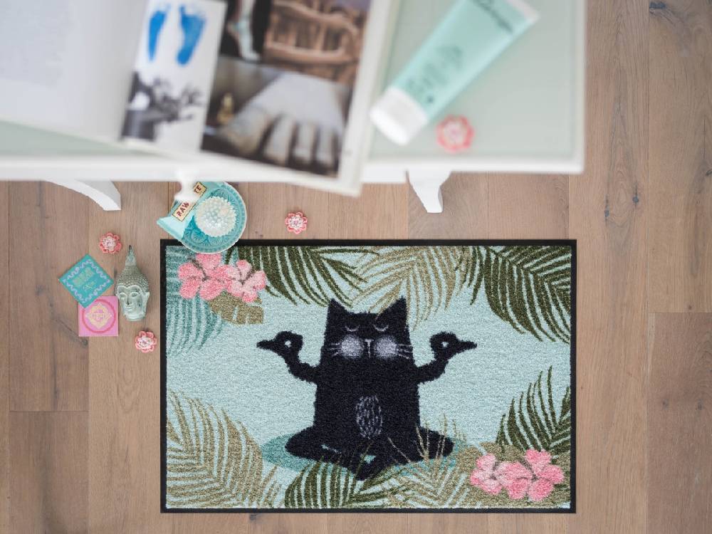 Salonloewe Yoga Katze Fußmatte Online Outlet