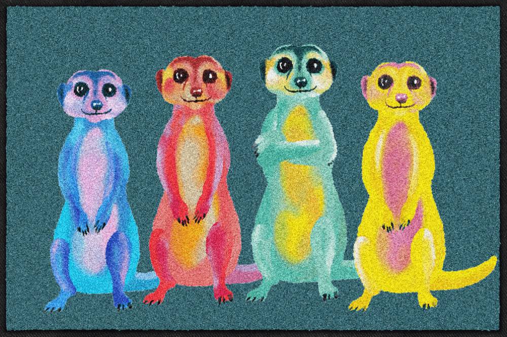 Salonloewe Rainbow Meerkats Fußmatte
