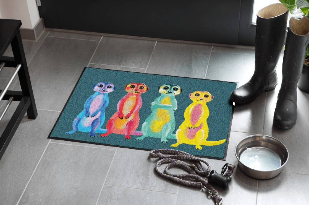 Salonloewe Rainbow Meerkats Fußmatte Sonderangebote