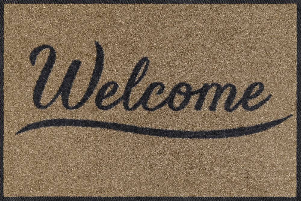 Salonloewe Simply Welcome taupe Fußmatte