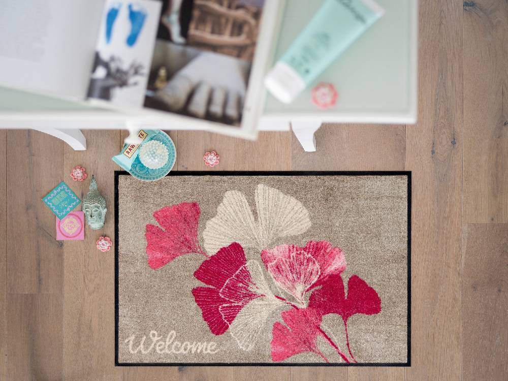 Salonloewe Ginko Welcome rose Fußmatte Sonderangebot