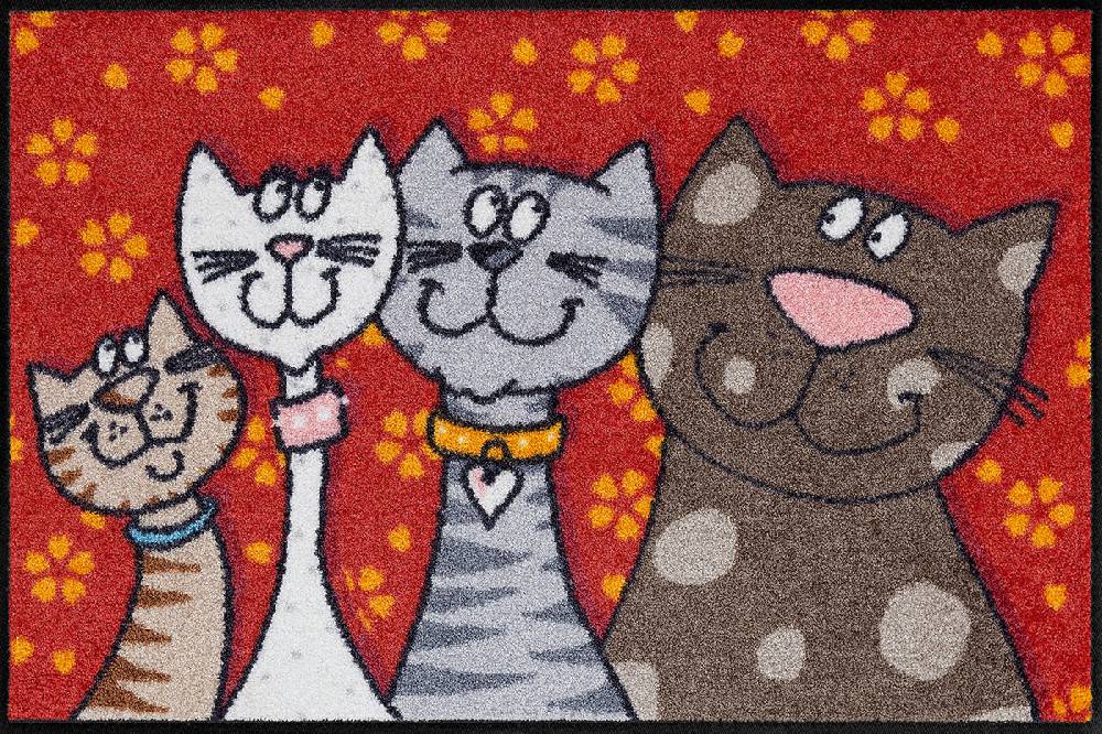 Salonloewe Katzenfamilie Fußmatte