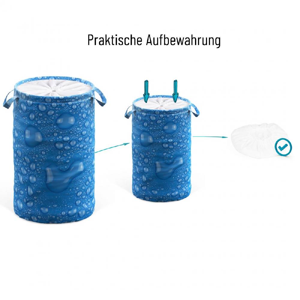 Sanilo Wäschekorb Tautropfen Blau Rabatt