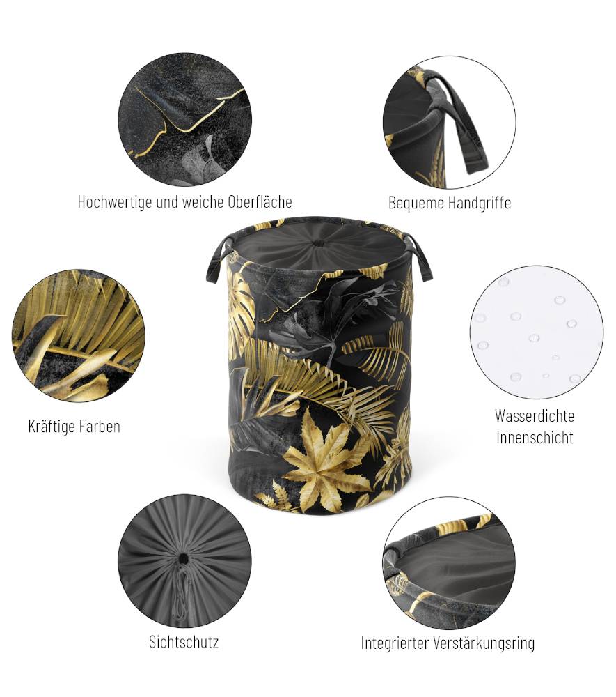 Sanilo Wäschekorb Golden Leaves Exklusivangebot